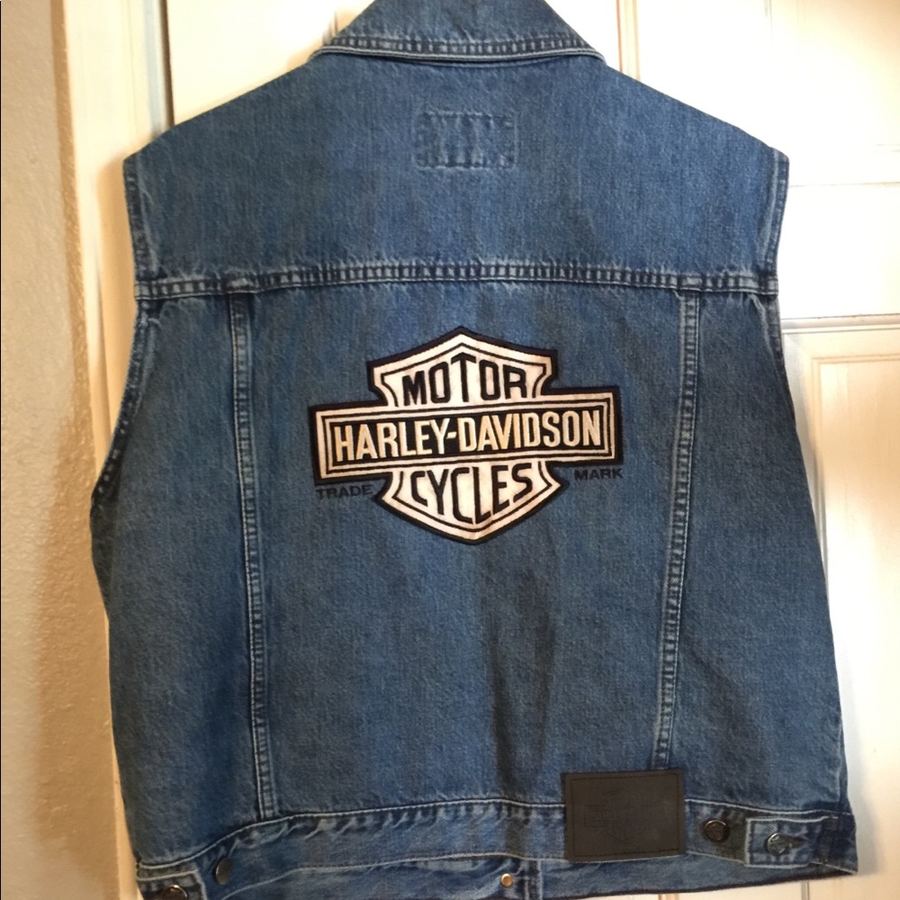 Harley Davidson Jean vest XL